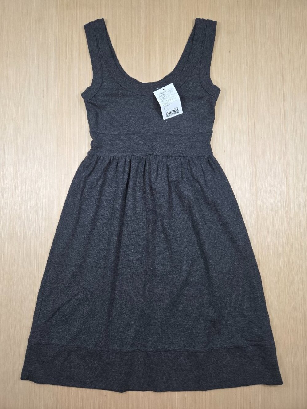 Anthropologie Velvet by Graham & Spencer Gray Sleeveless Tank Dress Size S NEW